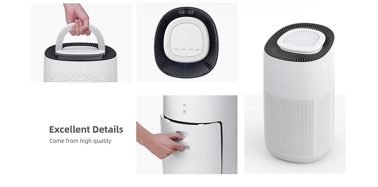 Portable Floor Stand 500m3/h Air Purifier HEPA Air Cleaner Active Carbon Air Purifier Ion Air Purifier